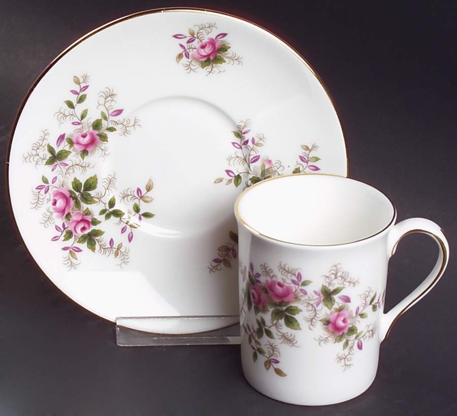 Lavender Rose Flat Demitasse Cup & Saucer Set by Royal Albert-1