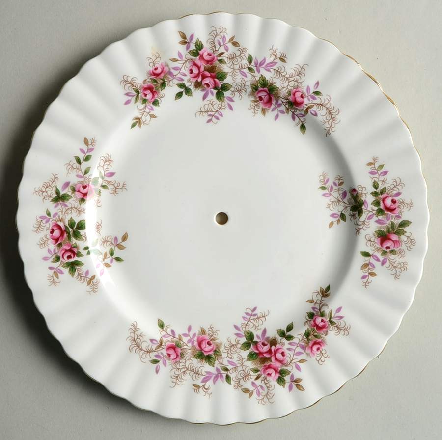 Lavender Rose Round Serving Plate with Handle (SP) by Royal Albert-1