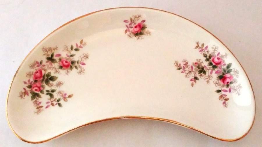 Lavender Rose Crescent Salad Plate by Royal Albert-1