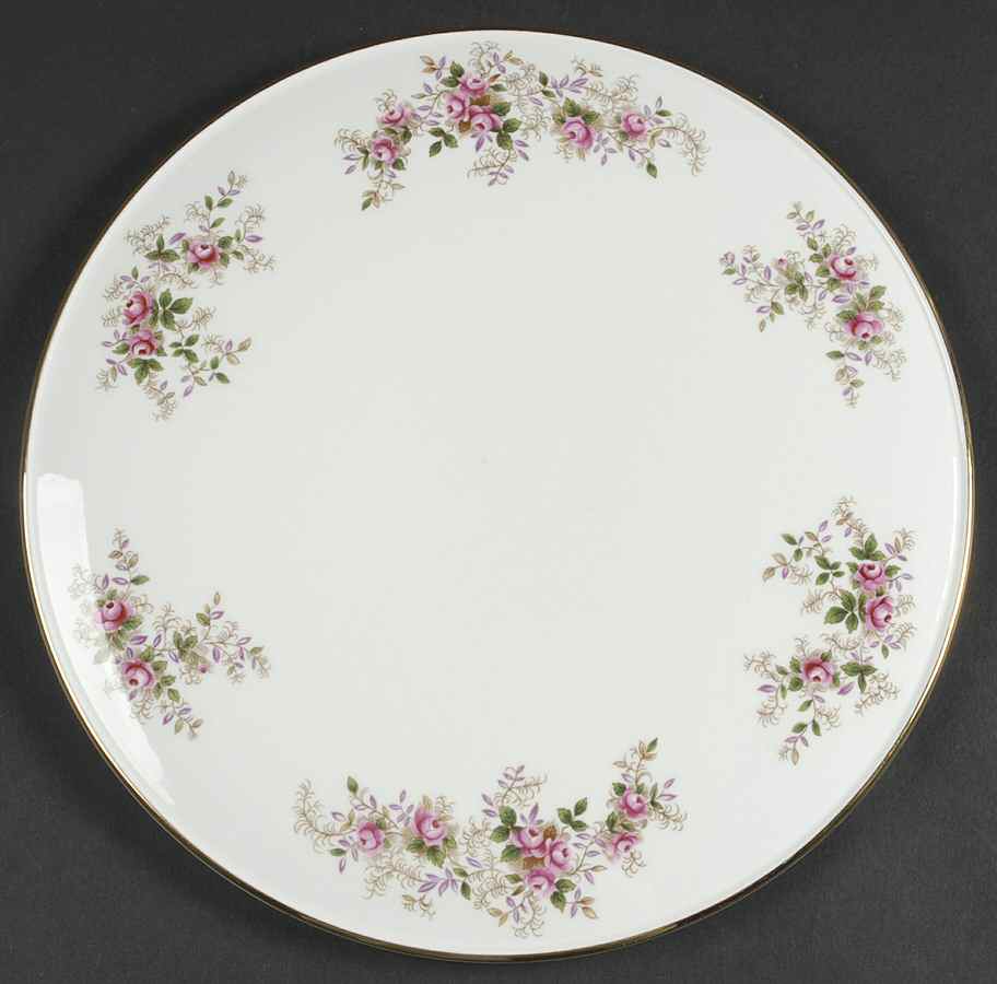 Lavender Rose Cake Plate by Royal Albert-1