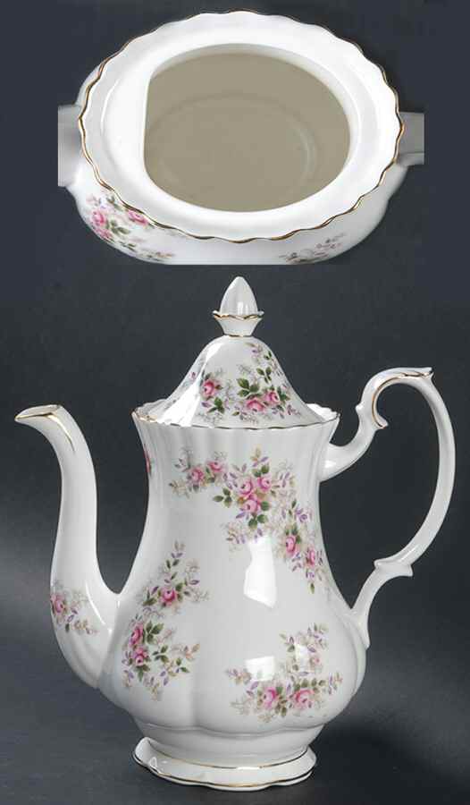 Lavender Rose Coffee Pot & Lid by Royal Albert-1