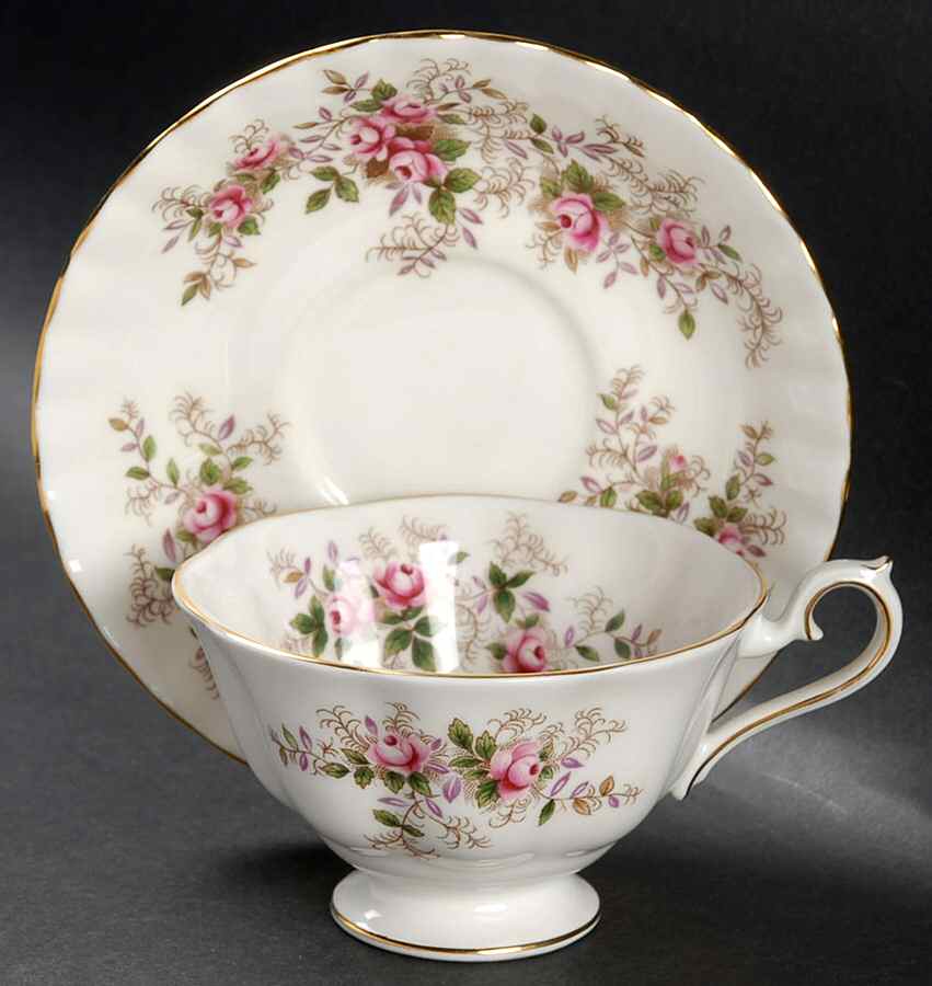 Lavender Rose Footed Cup & Saucer Set by Royal Albert-1