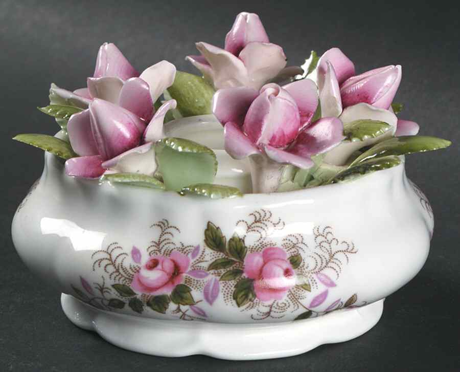 Lavender Rose Single Light Candlestick by Royal Albert-1