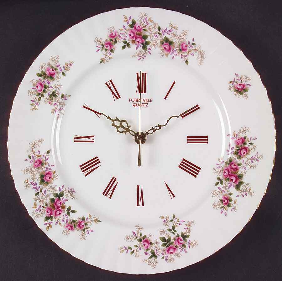 Lavender Rose Clock Plate by Royal Albert-1