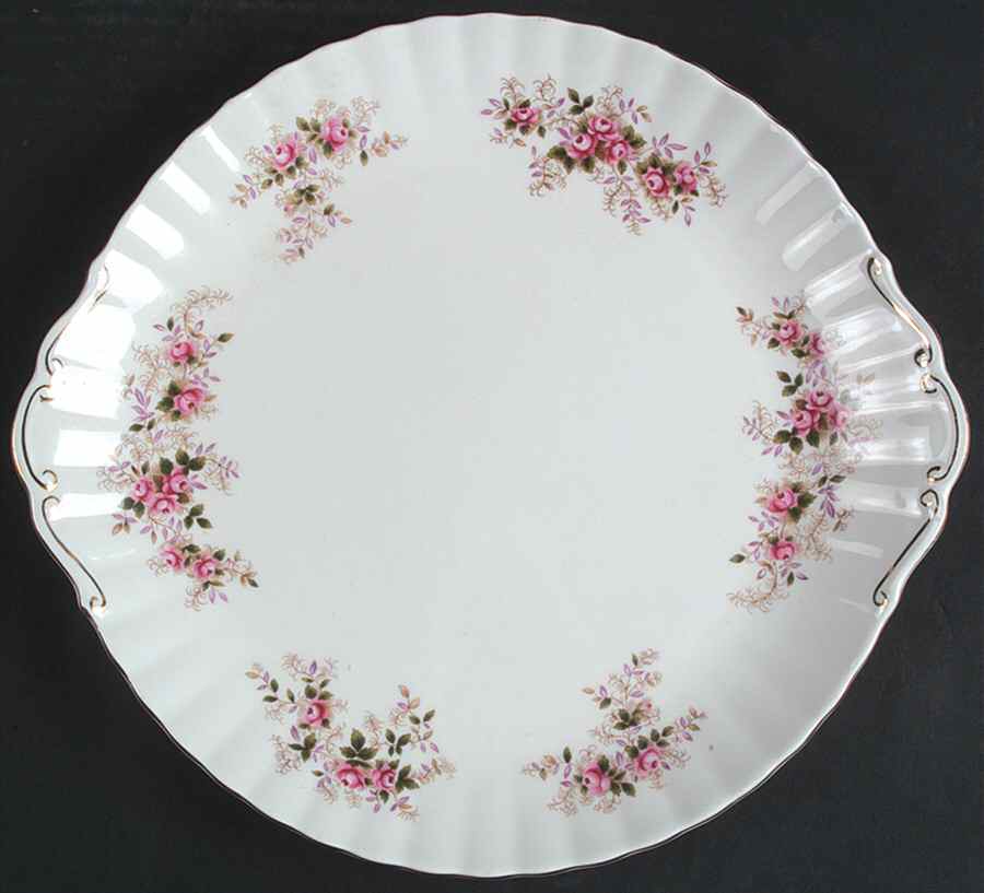 Lavender Rose Large Handled Cake Plate by Royal Albert-1