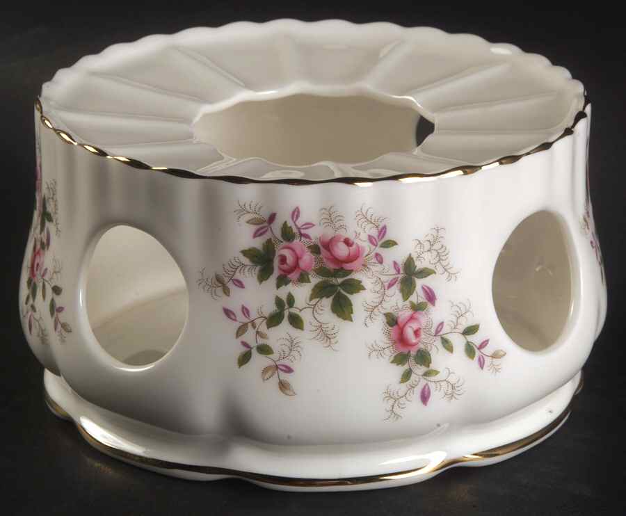 Lavender Rose Warmer Stand  (For Tea Pot) by Royal Albert-1