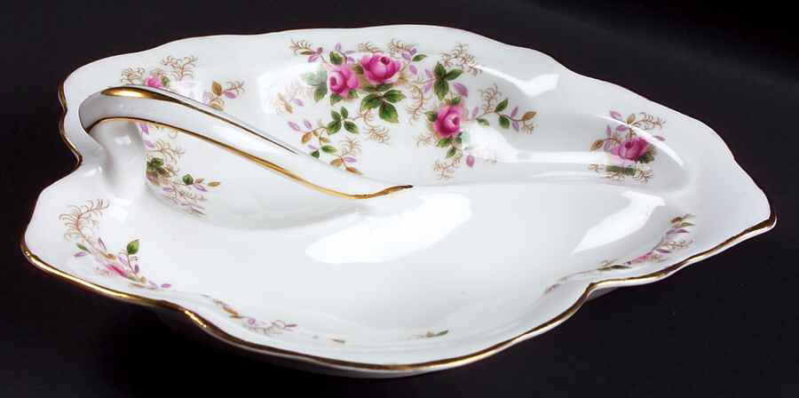 Lavender Rose 2-Part Relish by Royal Albert-1