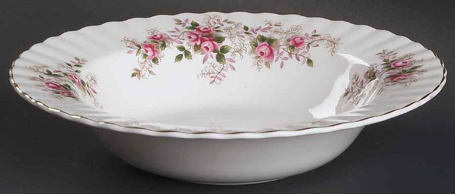 Lavender Rose Rim Soup Bowl by Royal Albert-1