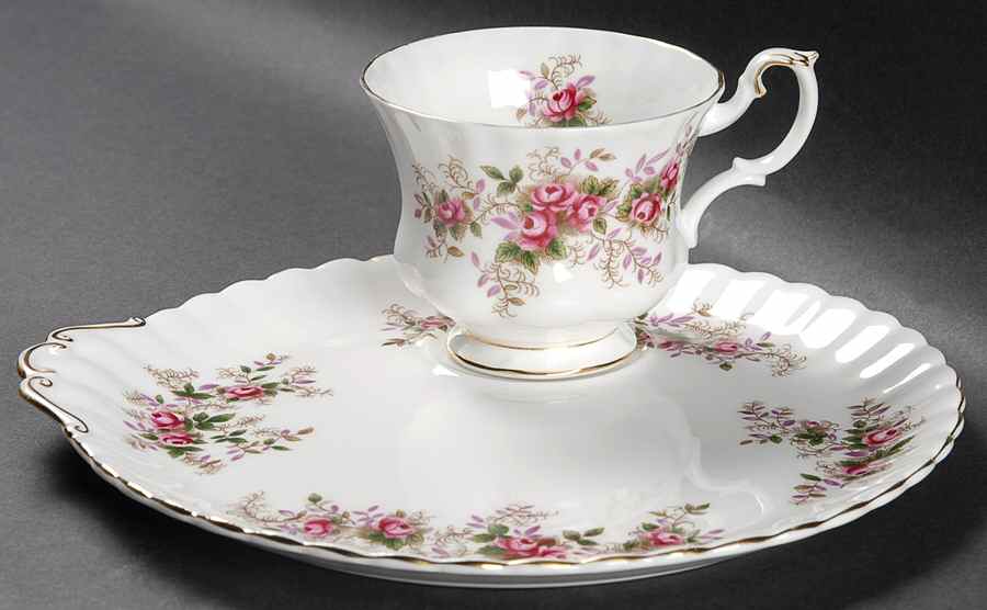 Lavender Rose Snack Plate & Cup Set by Royal Albert-1