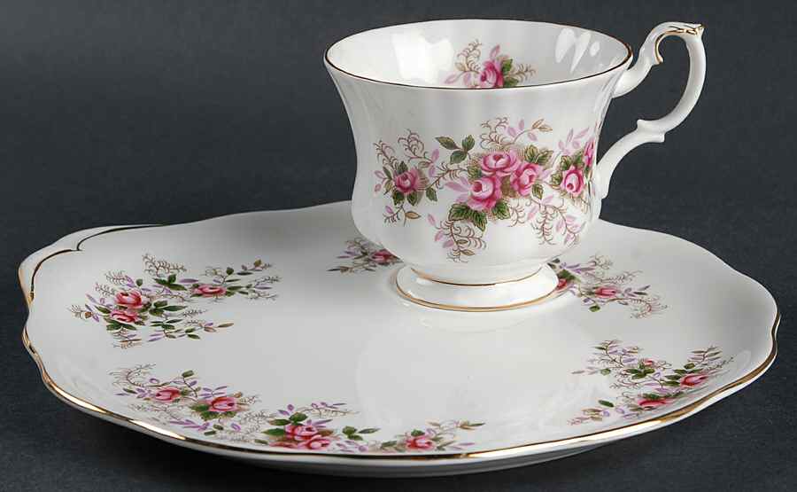 Lavender Rose Snack Plate & Cup Set by Royal Albert-1