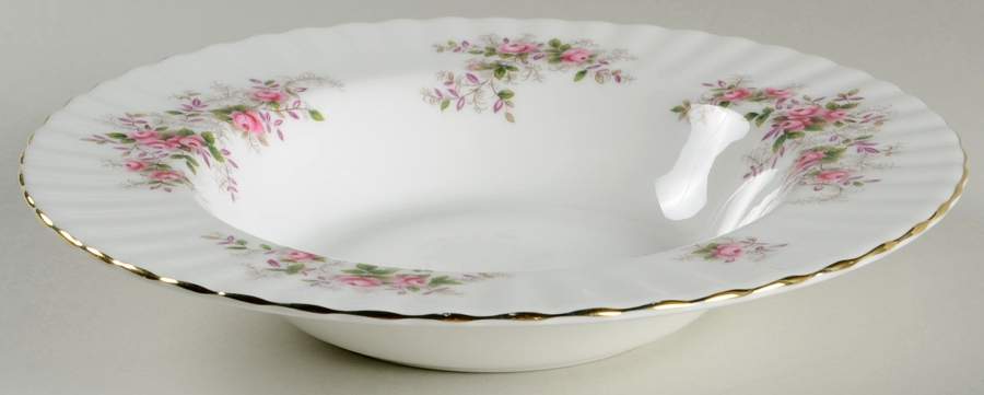 Lavender Rose Large Rim Soup Bowl by Royal Albert-1