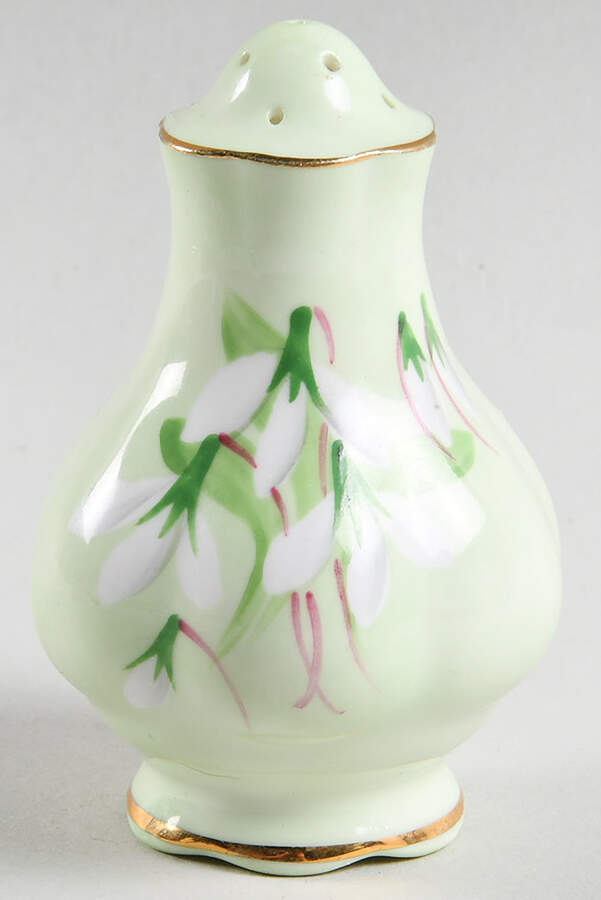 Laurentian Snowdrop Pale Green Pepper Shaker by Royal Albert-1
