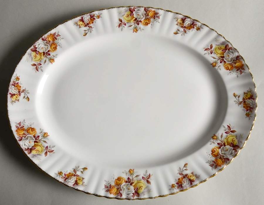 Lenora 15" Oval Serving Platter by Royal Albert-1