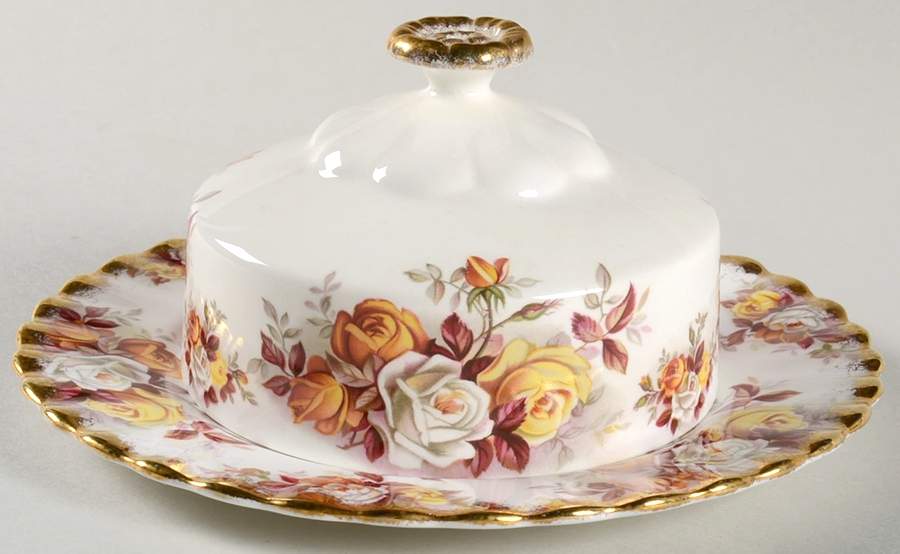 Lenora Round Covered Butter by Royal Albert-1