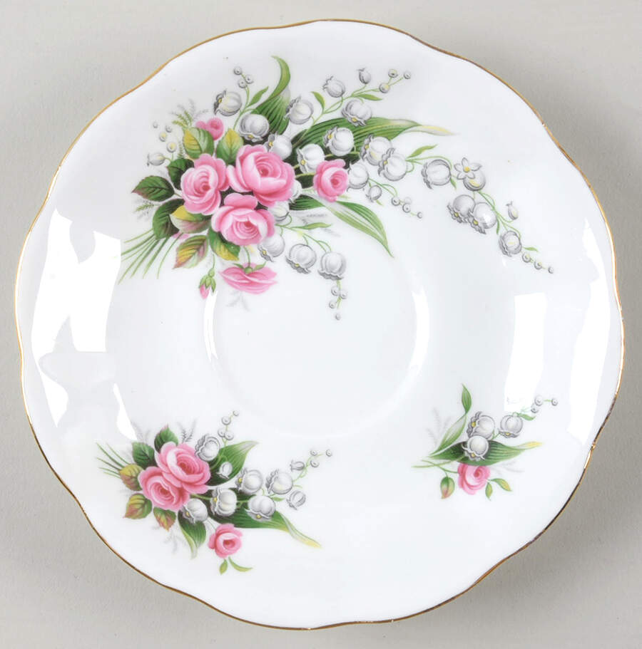 Lily of The Valley Saucer by Royal Albert-1