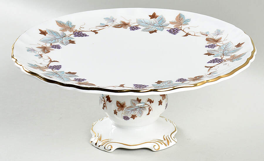 Lorraine Footed Cake Plate by Royal Albert-1