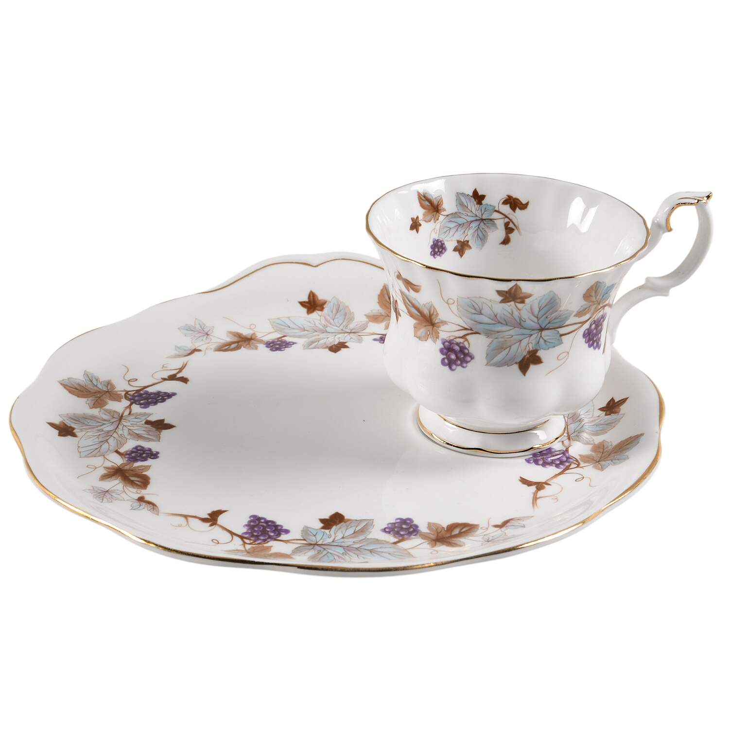 Lorraine Snack Plate & Cup Set by Royal Albert-1