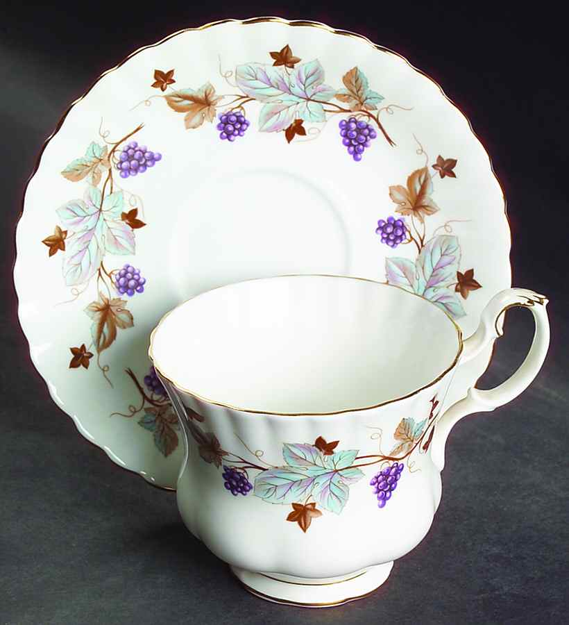 Lorraine Oversized Cup & Saucer Set by Royal Albert-1