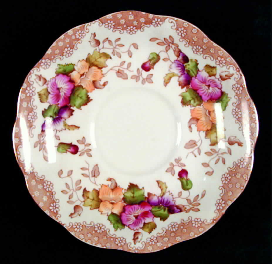 Lovelace Brown Saucer by Royal Albert-1