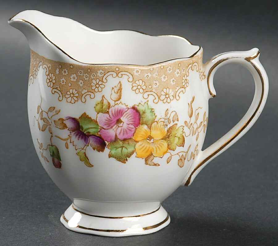 Lovelace Brown Creamer by Royal Albert-1