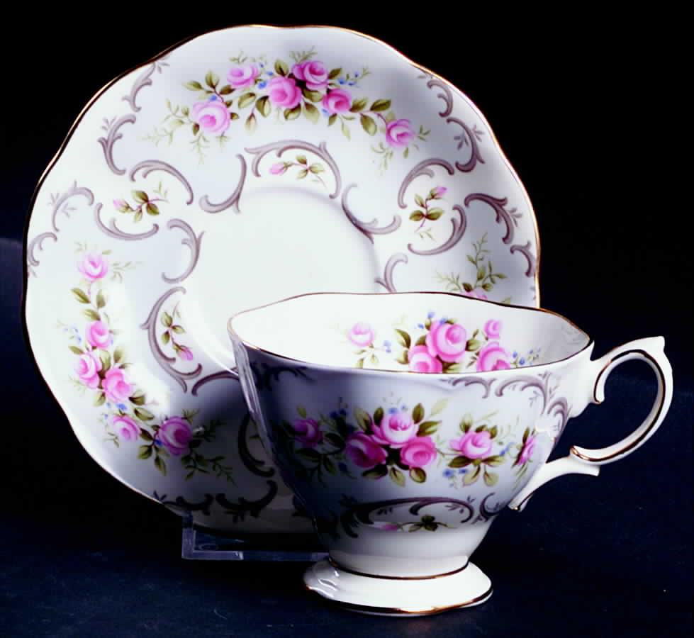 Marie Footed Cup & Saucer Set by Royal Albert-1