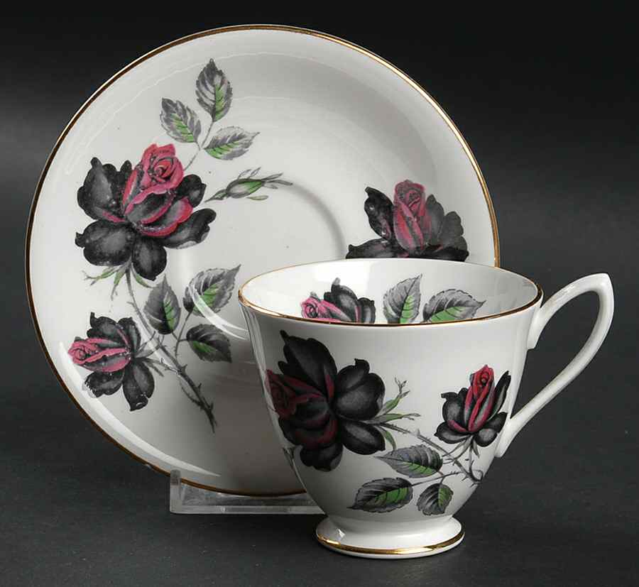 Masquerade Footed Cup & Saucer Set by Royal Albert-1