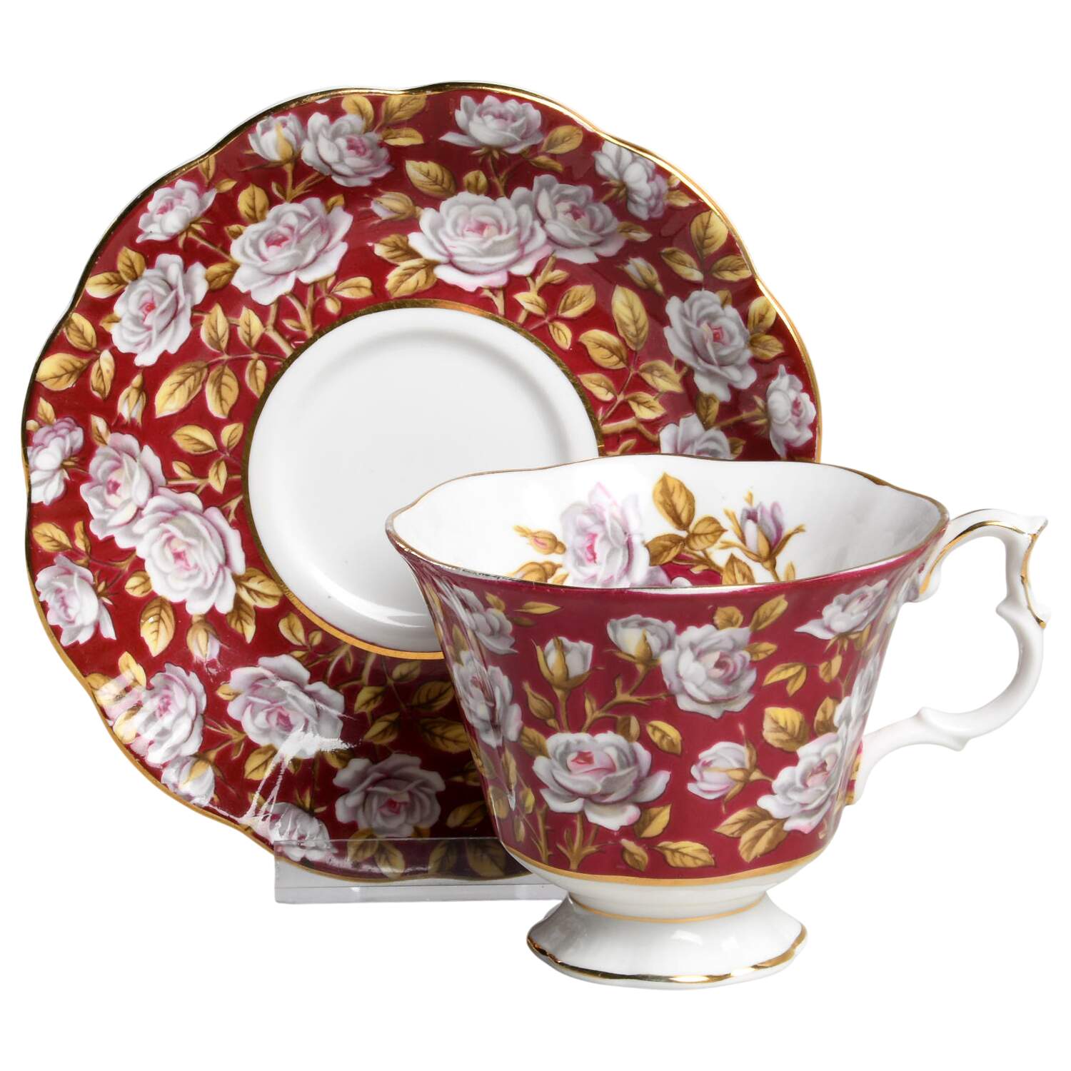 Merrie England Series Footed Cup & Saucer Set by Royal Albert-1