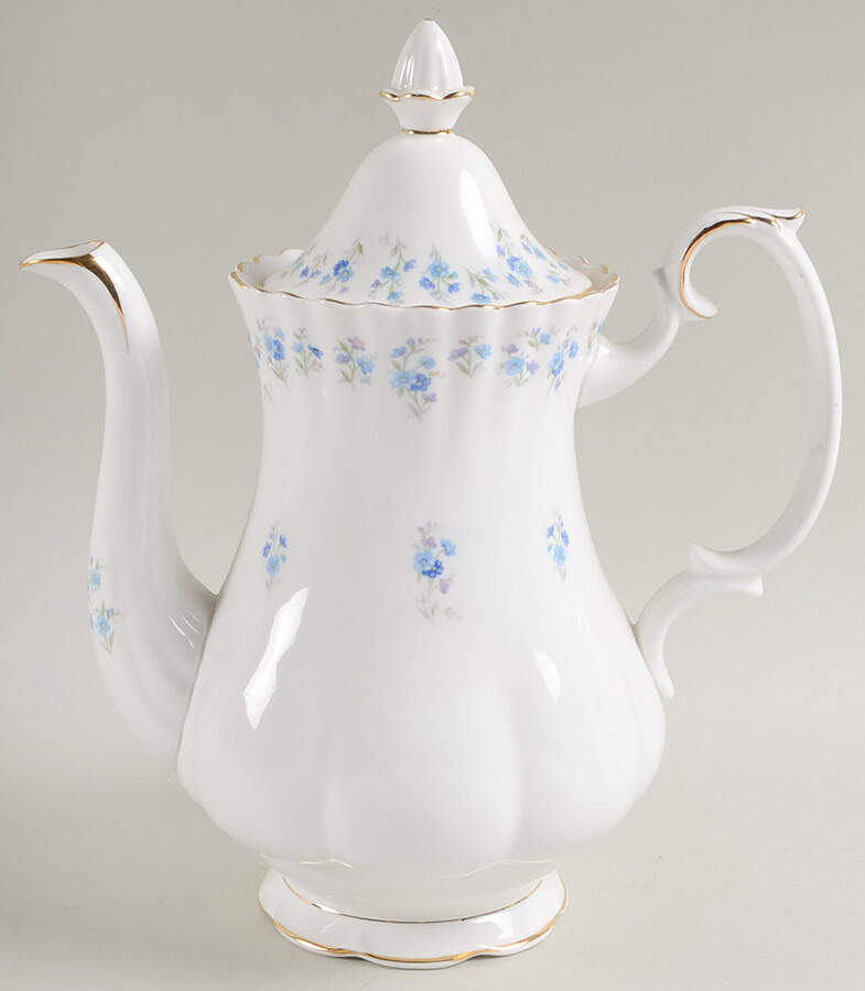 Memory Lane Coffee Pot & Lid by Royal Albert-1