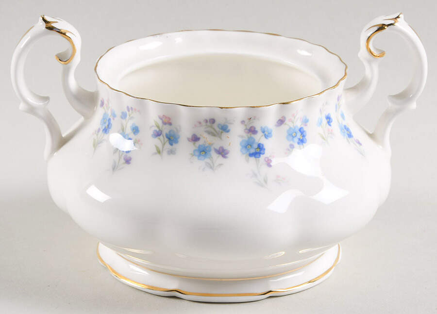 Memory Lane Sugar Bowl No Lid by Royal Albert-1