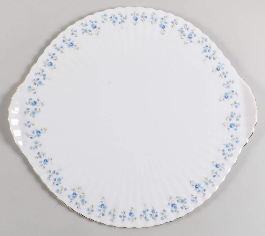 Memory Lane Low Footed Cake Plate by Royal Albert-1