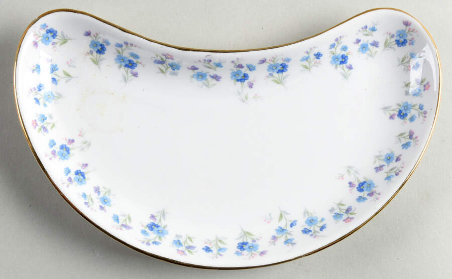 Memory Lane Crescent Salad Plate by Royal Albert-1