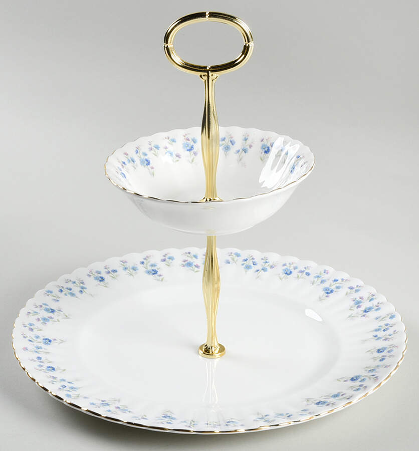 Memory Lane 3 1/4"-3 7/8" Chip & Dip/Veg Set 2 Pce (DP/FR) HC by Royal Albert-1