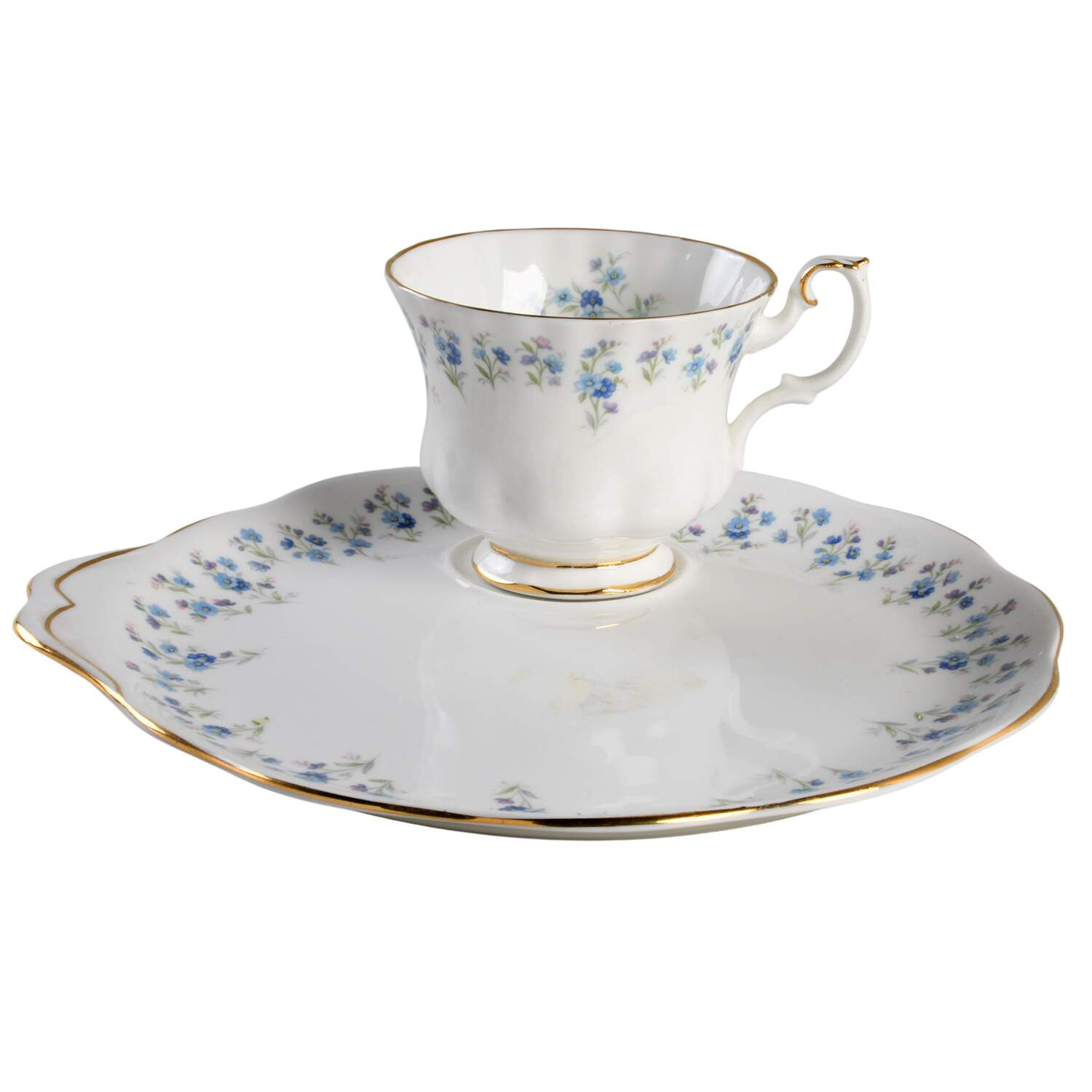 Memory Lane Snack Plate & Cup Set by Royal Albert-1