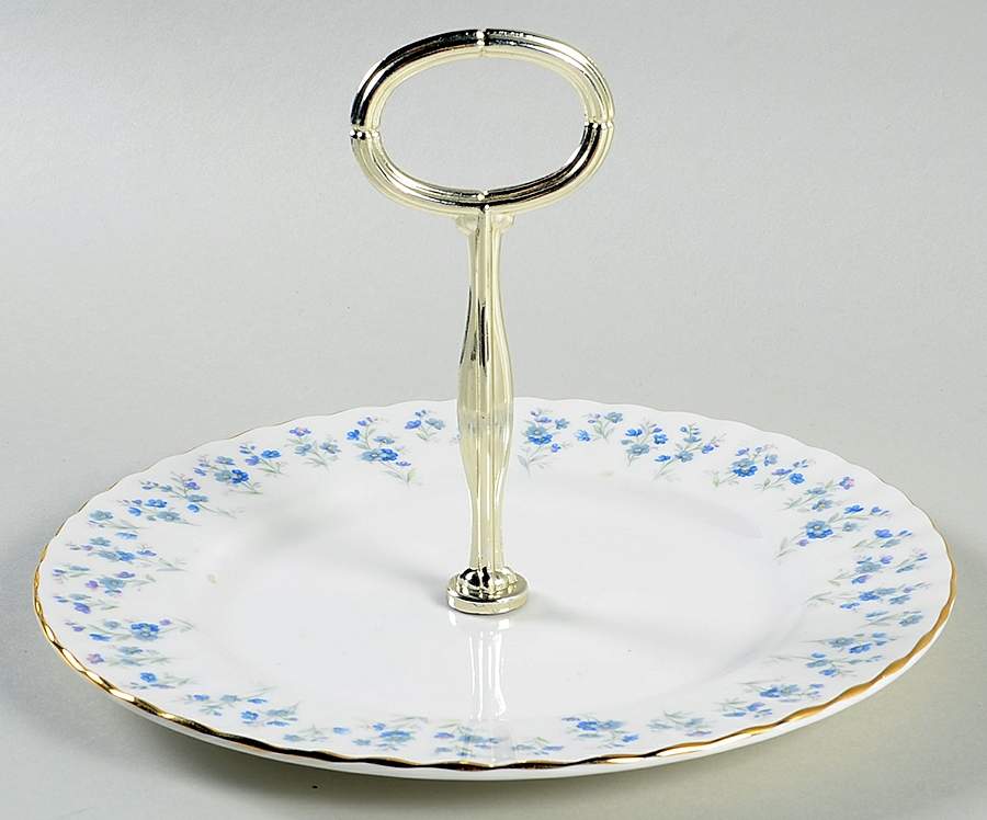 Memory Lane Round Serving Plate with Handle (SP) by Royal Albert-1