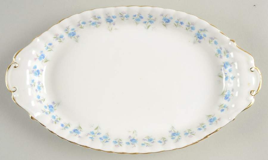 Memory Lane 10" Oval Handled Tray by Royal Albert-1