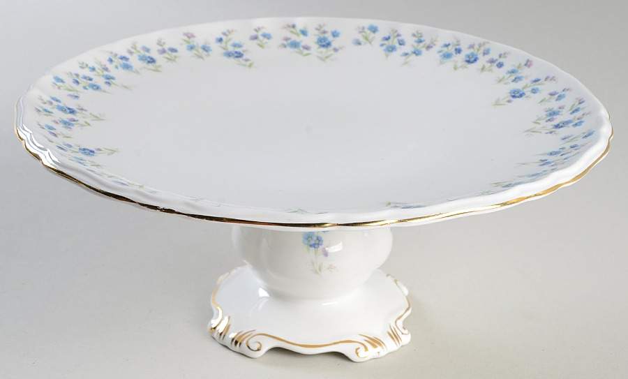 Memory Lane 9" Diameter Pedestal Cake Stand by Royal Albert-1
