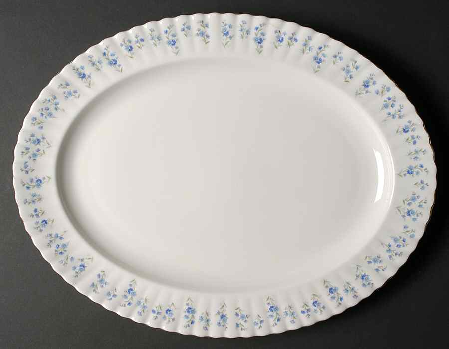 Memory Lane 16" Oval Serving Platter by Royal Albert-1