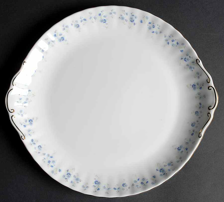 Memory Lane Large Handled Cake Plate by Royal Albert-1