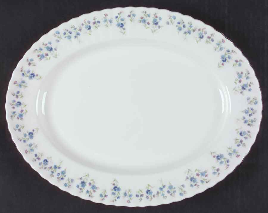 Memory Lane 13" Oval Serving Platter by Royal Albert-1