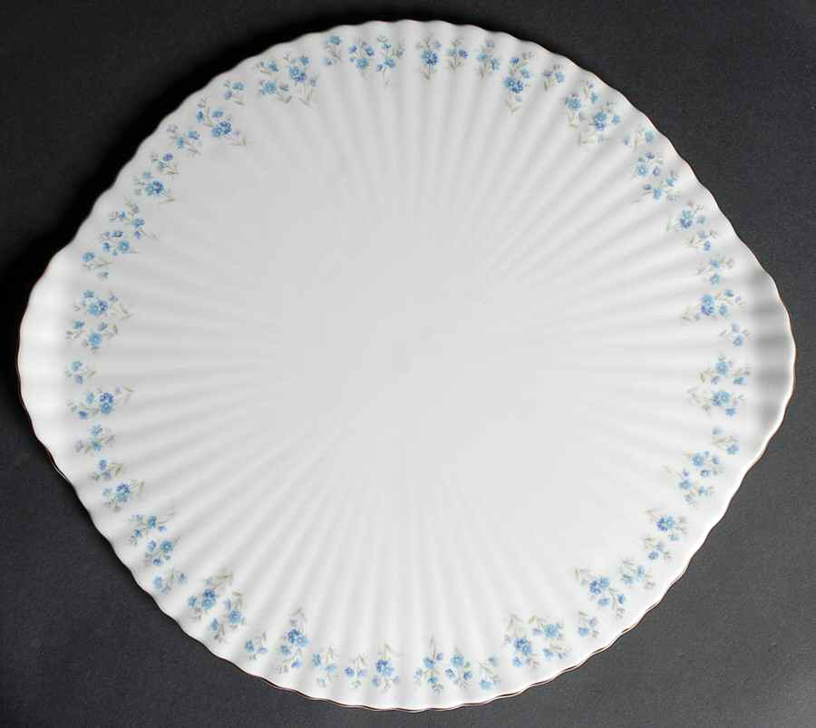 Memory Lane Large Handled Cake Plate by Royal Albert-1