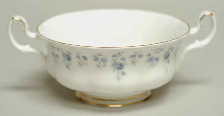 Memory Lane Footed Cream Soup Bowl by Royal Albert-1