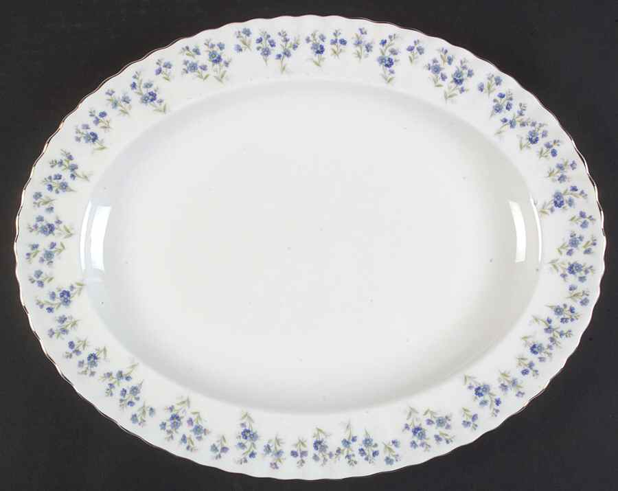 Memory Lane 13" Oval Serving Platter by Royal Albert-1