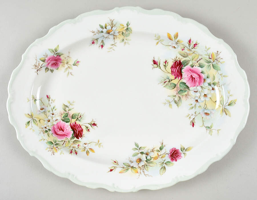 Memories 16" Oval Serving Platter by Royal Albert-1