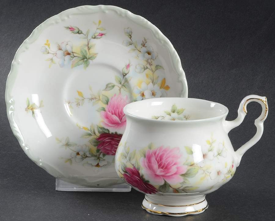 Memories Footed Cup & Saucer Set by Royal Albert-1