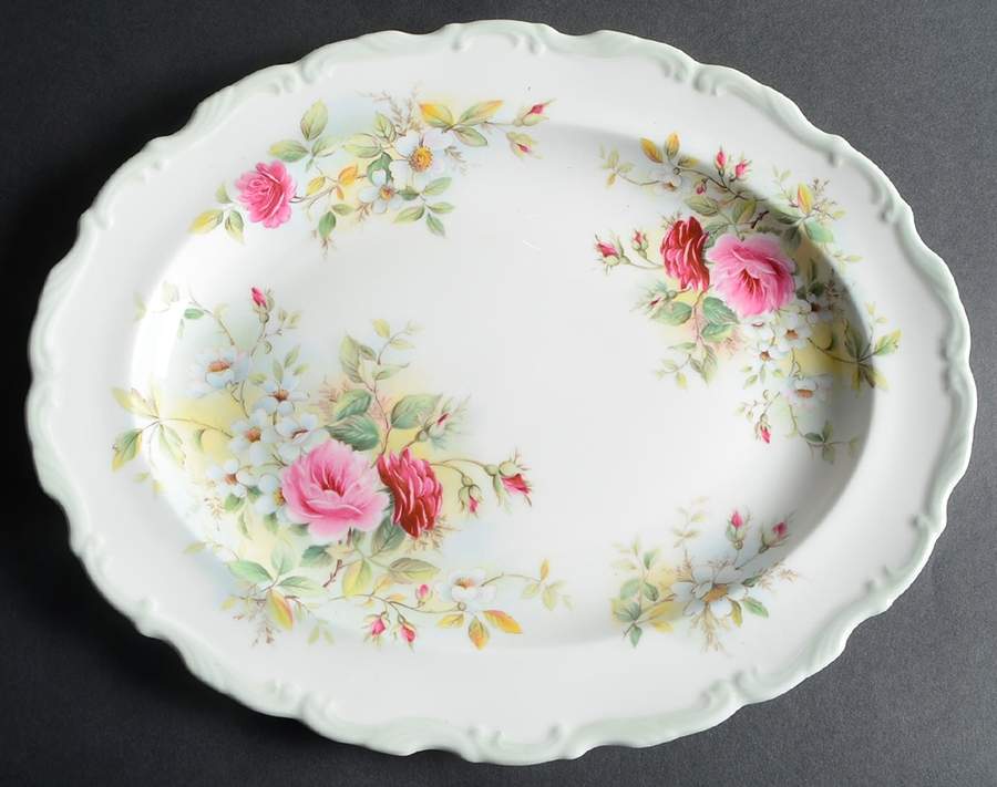 Memories 13" Oval Serving Platter by Royal Albert-1