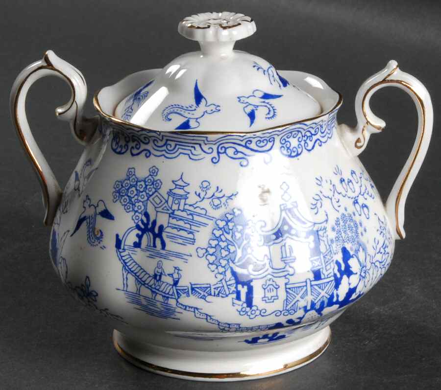 Mikado Sugar Bowl & Lid by Royal Albert-1