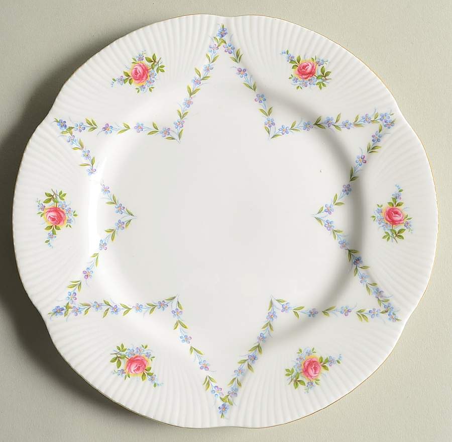 Minuet (Pink & Blue) Salad Plate by Royal Albert-1