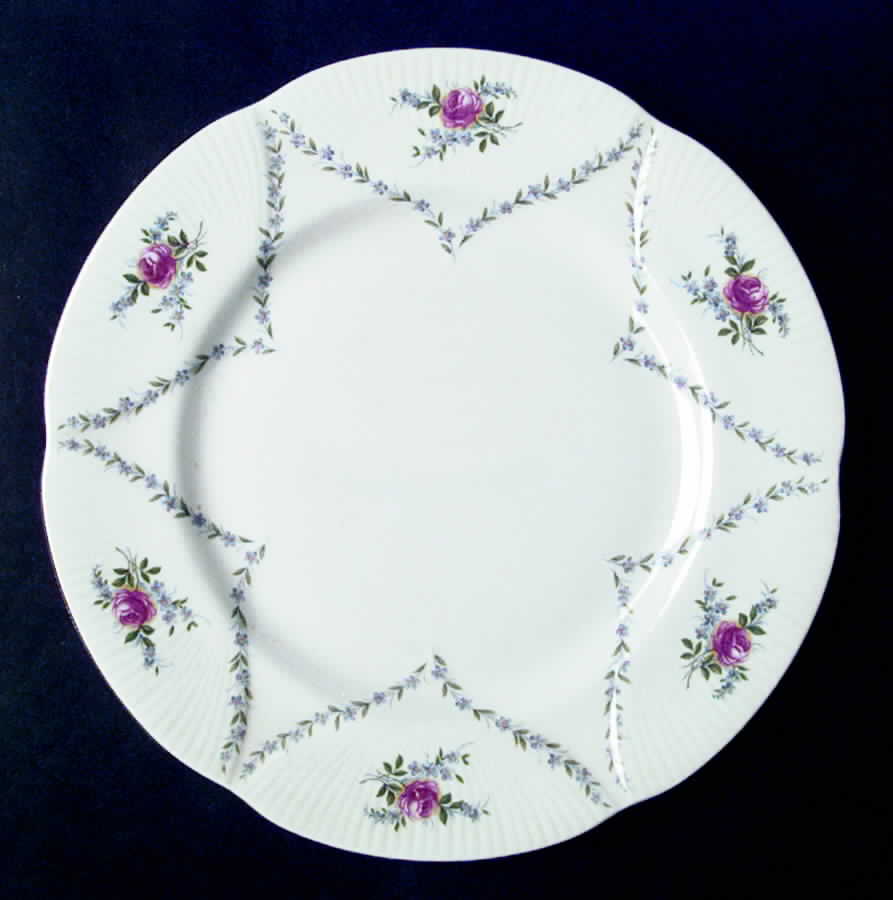 Minuet (Pink & Blue) Dinner Plate by Royal Albert-1