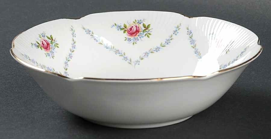 Minuet (Pink & Blue) Coupe Cereal Bowl by Royal Albert-1