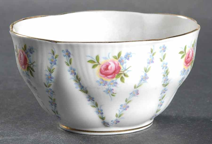 Minuet (Pink & Blue) Mini Open Sugar Bowl by Royal Albert-1